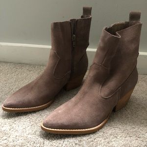 Jeffrey Campbell taupe bootie